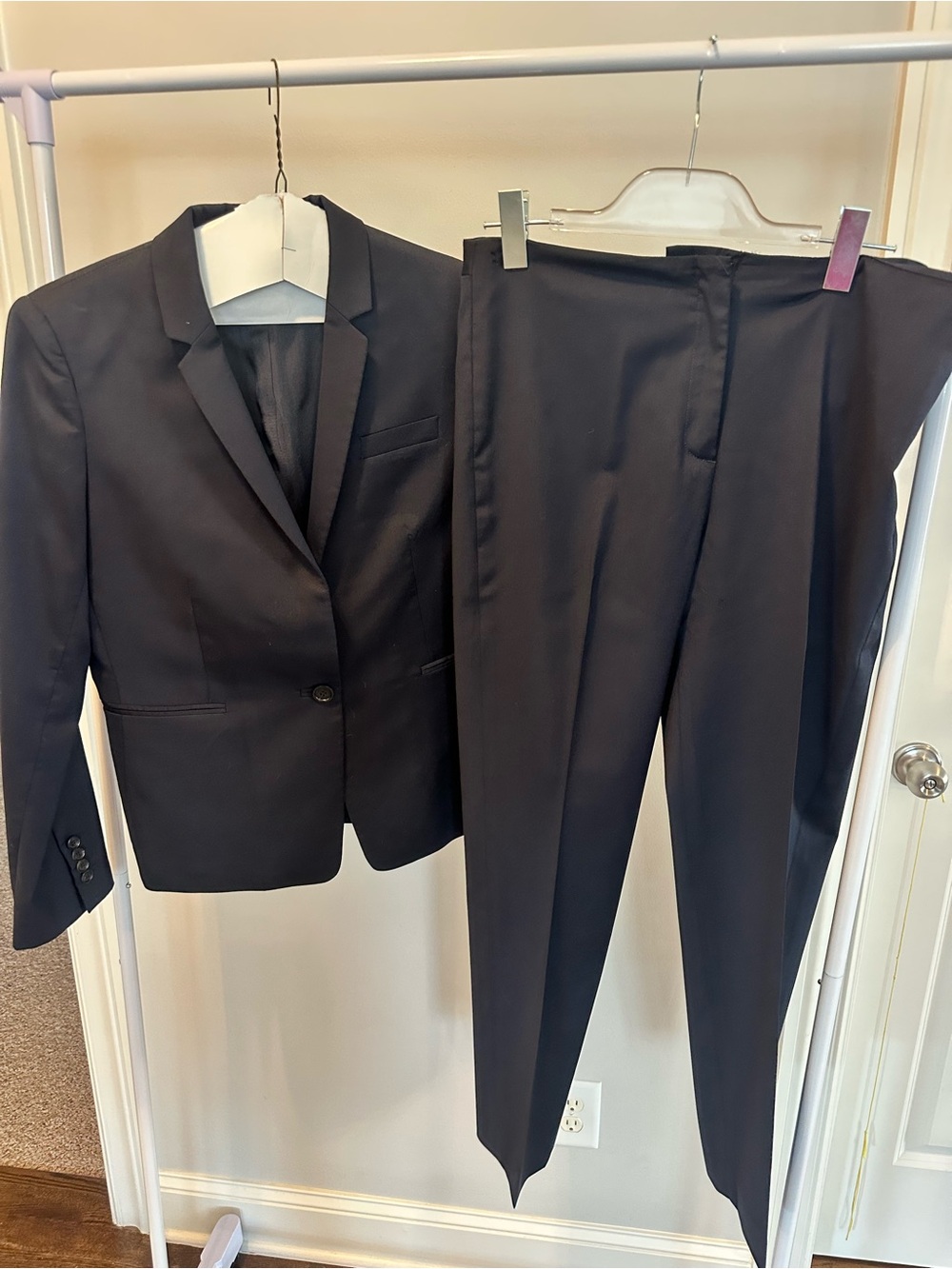 ANTONIO MELANI Navy Women's Two-Piece Suit Blazer & Pants